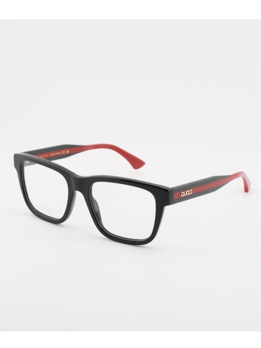 Gucci GG1870O 005 Eyeglasses Black/Red 56mm Square Frame